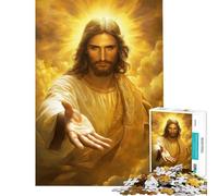 Puzzle Adulte 1000 pièces Jésus tendant la Main avec Amour pour Un Anniversaire Noël Jeu de découpe de précision à réaliser soi-même à partir de 14 Ans (50x75cm)