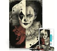 Puzzle Adulte 1000 pièces Joker à Deux Visages, Jeu de précision, Jouet cérébral Intelligent, pour Passer Le Temps Libre, Cadeau d'anniversaire pour stimuler l'esprit (50x75cm)