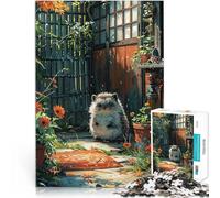 Puzzle Adulte 1000 pièces Jolie Serre en Forme de hérisson Séjour Anti-Stress pour Tuer Le Temps Œuvre d'art 75x50cm