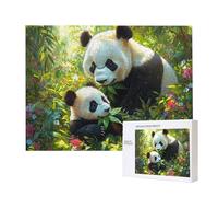 Puzzle Adulte 1000 Pièces Jungle Panda 75x50cm Impossible Difficile Défiant, Puzzles pour Adultes Jeu éducatif Défi Jouets 1000 Pièces Puzzles pour Adultes, Divertissement Créatif Cadeau u-109