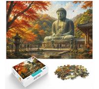 Puzzle Adulte 1000 Pièces, Kamakura Great Buddha Autumn, Cadeau De Noël, 1000pcs (40x28cm)