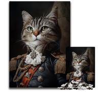 Puzzle Adulte 1000 pièces King Cat Puzzle Anti-Stress Staycation Kill Time, Une œuvre d'art pour et 14 Ans 26x38cm