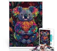 Puzzle Adulte 1000 pièces Koala dans l'art coloré Jouets éducatifs d'apprentissage Chaque pièce est Unique - Jeu Familial Stimulant et Amusant 38x26cm