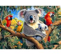 Puzzle Adulte 1000 Pièces Koala Perroquet 70x50cm Puzzles pour Adultes Jeu éducatif Défi Jouets 1000 Pièces Puzzles pour Adultes Enfants