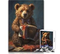 Puzzle Adulte 1000 pièces - La Chanson de l'ours - Jeu éducatif Familial - Un Cadeau d'anniversaire Original - Dimensions : 38x26cm