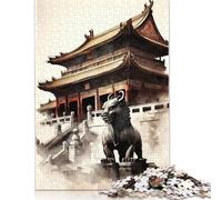 Puzzle Adulte 1000 pièces La Cité Interdite Chine Puzzle pour Adultes et Adolescents Puzzles pour Adultes Adolescents 1000 pièces (75 x 50 cm)