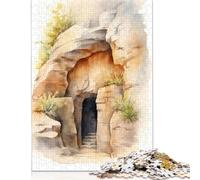 Puzzle adulte 1000 pièces La tombe est vide Puzzle jeu difficile Casse-tête 1000 pièces (38x26 cm)