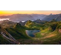 Puzzle Adulte 1000 Pieces Lac De Montagnon dans La Vallée D'Aspe, France 75 * 50Cm