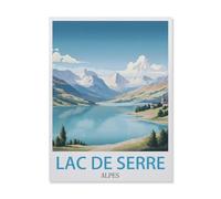 Puzzle Adulte 1000 Pièces，Lac de Serre-Ponçon Alpes，Puzzle en Bois, Puzzle De Jouet De Jeu De Loisirs（75x50cm）-GN43