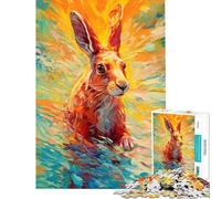 Puzzle Adulte 1000 pièces Lapin sous-Marin Jeu Difficile et Stimulant Cadeau pour Femmes Décoration Murale À partir de 14 Ans 50x75cm