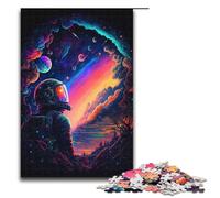 Puzzle Adulte 1000 pièces Le Dernier Astronaute Décoration d'intérieur Puzzle Jouets Offrez des Cadeaux pour Toute la Famille 75x50cm