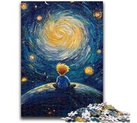 Puzzle Adulte 1000 pièces Le Petit Prince du Ciel Nocturne pour 14 Ans et Plus Jouet éducatif intellectuel décompressant Superbe Cadeau 50x75cm
