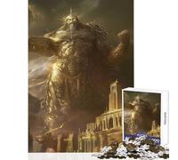 Puzzle Adulte 1000 pièces « Le Seigneur de Tout ce Qui est dor頻 Jeu de réflexion Jouet de Course de Vitesse décoration Murale Convient pour la décoration de Bureau (26x38cm)