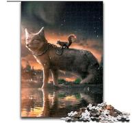 Puzzle Adulte 1000 pièces : L'Écureuil maléfique, en Bois, pour Adolescents et Famille - Jeu de réflexion à Faire soi-même, 1000 pièces(50x75cm)