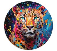Puzzle Adulte 1000 pièces Léopard Africain, 1000 pièces, pour Une Interaction familiale et Un défi cérébral, défi d'activité familiale (67,5 x 67,5 cm)
