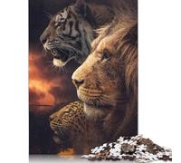 Puzzle Adulte 1000 pièces Les Bêtes Puzzle Puzzles pour Adultes Jeu éducatif Défi Jouet 1000 pièces (75 x 50 cm)