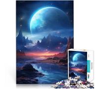 Puzzle Adulte 1000 pièces Les lucioles de la Lune Entraînez Votre Cerveau et Vos Mains avec Affiche et Feuille de Questions correspondantes 38x26cm