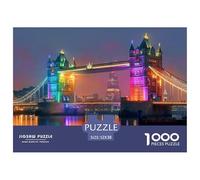 Puzzle Adulte 1000 Pièces Les Monuments emblématiques du Royaume-Uni Paysage de Londres, Jeu Éducatif Défi Jouets, pour Adultes Enfants, Décoration De La Maison 52x38cm/1000pcs
