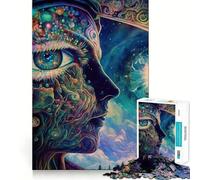 Puzzle Adulte 1000 pièces L'éveil du troisième œil,Assemblage Parfait,Art,Jeu Intelligent,Cadeau,Jeu Lent,Cadeau d'art de Noël (38x52cm)