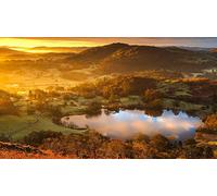 Puzzle Adulte 1000 pièces, Lever de Soleil sur Le lac Loughrigg Tarn, Ambleside, Lake District, Angleterre, Royaume-Uni, Cadeau d'anniversaire Unique 70x50cm