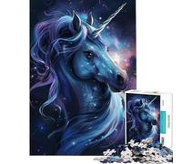 Puzzle Adulte 1000 pièces Licorne Créature légendaire Jeu Relaxant et éducatif Jouet Stimulant Cadeau d'anniversaire Découpe de précision (Dimensions 50x75m)