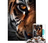 Puzzle Adulte 1000 pièces L'œil du Tigre Intense et Stimulant Jeu éducatif et Relaxant pour Les 14 Ans et Plus (38x26cm)