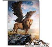 Puzzle Adulte 1000 pièces Lion ailé Puzzle 1000 pièces Un Casse-tête Stimulant pour Les Adolescents, Parfait pour la décoration intérieure ou comme Cadeau Taille 50x75cm