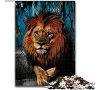 Puzzle Adulte 1000 pièces Lion, Jouet de Divertissement Familial idéal comme Cadeau pour Toute la Famille à partir de 14 Ans (Taille 50x75cm)