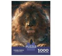 Puzzle Adulte 1000 Pièces Lion of Wisdom Puzzles pour Adolescents, Jouets Anti-Stress, Défi Difficile, Cadeau d'anniversaire Unique 52x38cm/1000pcs