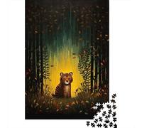Puzzle Adulte 1000 Pièces, Little Tiger Cub, 52x38cm/1000pcs, Pièces en Carton Blanc Peu Poussiéreuses; Activité À Partager Entre Amis