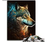 Puzzle Adulte 1000 pièces Loup Cyber Puzzle en Carton, Jeu d'activités familiales pour Adolescents, décoration d'intérieur DIY, Casse-tête Cadeau 1000 pièces(26x38cm)