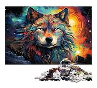 Puzzle Adulte 1000 pièces Loup Fantastique Difficile idéal comme Cadeau et Jouet pour Adolescents de 14 Ans et Plus (1000 pièces 38 x 26 cm)