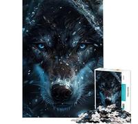 Puzzle Adulte 1000 pièces Loup mystérieux pour Anniversaire Noël Jeu de précision à Assembler et à Manipuler À partir de 14 Ans (38x26cm)