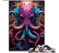 Puzzle Adulte 1000 pièces Loutres colorées, idéal pour Les Adolescents, Les Liens familiaux, Les Casse-têtes et Les décorations d'intérieur DIY (Taille : 26x38cm)