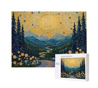 Puzzle Adulte 1000 Pièces Lune Montagnes 75x50cm Impossible Difficile Défiant, Puzzles pour Adultes Jeu éducatif Défi Jouets 1000 Pièces Puzzles pour Adultes, Divertissement Créatif Cadeau u-936