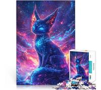 Puzzle Adulte 1000 pièces Lynx Cosmique Jouets addictifs pour Le défi de l'intelligence cérébrale Œuvre d'art 38x26cm