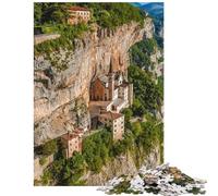 Puzzle Adulte 1000 pièces Madonna Della Corona Puzzle pour Adolescents idéal pour Passer Le Temps à la Maison Cadeau d'anniversaire de Noël ou Autre (75x50cm/1000pcs)