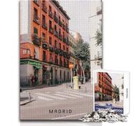 Puzzle Adulte 1000 pièces Madrid, Jeu éducatif Difficile, pour Un Anniversaire, Dimensions 38x26cm