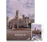 Puzzle Adulte 1000 pièces Madrid, Jeu éducatif Difficile, pour Un Anniversaire, Dimensions 38x26cm