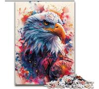 Puzzle Adulte 1000 pièces : Magnifique Aigle, idée Cadeau pour Les fêtes, Illustration Humoristique et détaillée (Taille 26x38cm)