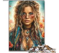 Puzzle Adulte 1000 pièces : Magnifique Ange Noir en Bois, pour Les 14 Ans et Plus, Taille 50x75cm Un Casse-tête Stimulant - Un Jouet Relaxant pour Les Adolescents
