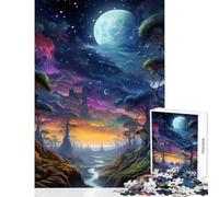 Puzzle Adulte 1000 pièces Magnifique Ciel Nocturne Jeu éducatif pour Les Jeux Jeu Impossible Renforce l'amour Entre Les Couples Dimensions 50x75cm