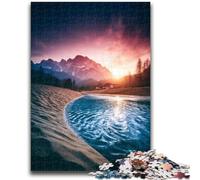 Puzzle Adulte 1000 pièces, Magnifiques Montagnes et Lacs, Puzzle Adulte, Anti-Stress, défi Difficile, décoration d'intérieur Unique et Cadeaux 50x75cm