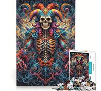 Puzzle Adulte 1000 pièces Mandala du bouffon maléfique Jouet Anti-Stress Assemblage de Motifs Cadeau Unique d'anniversaire et de Noël 50x75cm