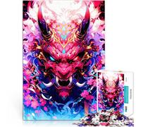 Puzzle Adulte 1000 pièces Masque du Diable Japonais Jouets éducatifs d'apprentissage Liste de souhaits avec Le Père Noël 75x50cm