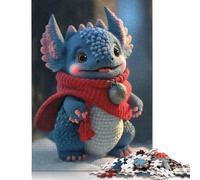 Puzzle adulte 1000 pièces mignon dragon puzzle en papier adulte jeu éducatif défi jouet 1000 pièces (38x26 cm)