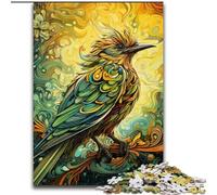 Puzzle Adulte 1000 pièces Moineau Vert Puzzle Adulte 1000 pièces Jeu d'activités familiales pour Adolescents, Casse-tête Stimulant (Taille 26x38cm)