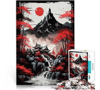 Puzzle Adulte 1000 pièces Monastère caché Sumi Art Jouets de Divertissement Familial Renforcer l'amour Entre Les Couples 38x26cm