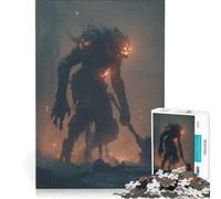 Puzzle Adulte 1000 pièces Monstre de feu avec Marteau, Jeu éducatif, décoration intérieure, renforce Les Liens Amoureux 38x26cm