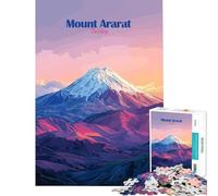 Puzzle Adulte 1000 pièces Mont Ararat Turquie Jeu Impossible Défi d'intelligence cérébrale Jouet addictif Cadeau d'anniversaire pour s'amuser en Famille (Dimensions 75x50cm)